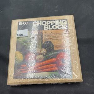 VNTG Ecco Chopping‎ Block 7"X7" Hardwood